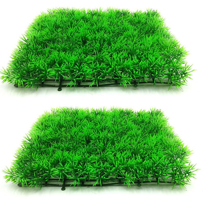 Planted Aquarium Moss - Kunstmatige Groene Gras Plant Gazon Turf