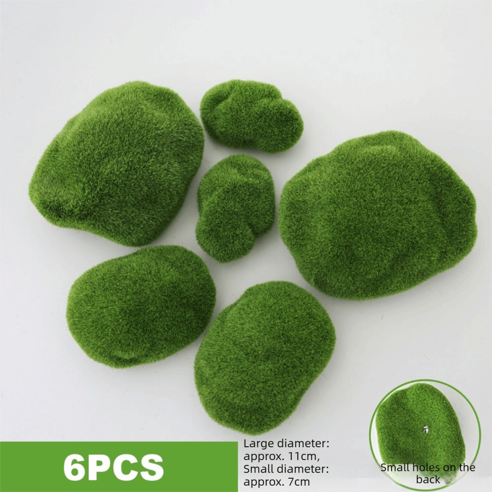 Planted Aquarium Moss - 2/4/6/10PCS Groene Kunstmatige Mosrotsen Micro Landschap