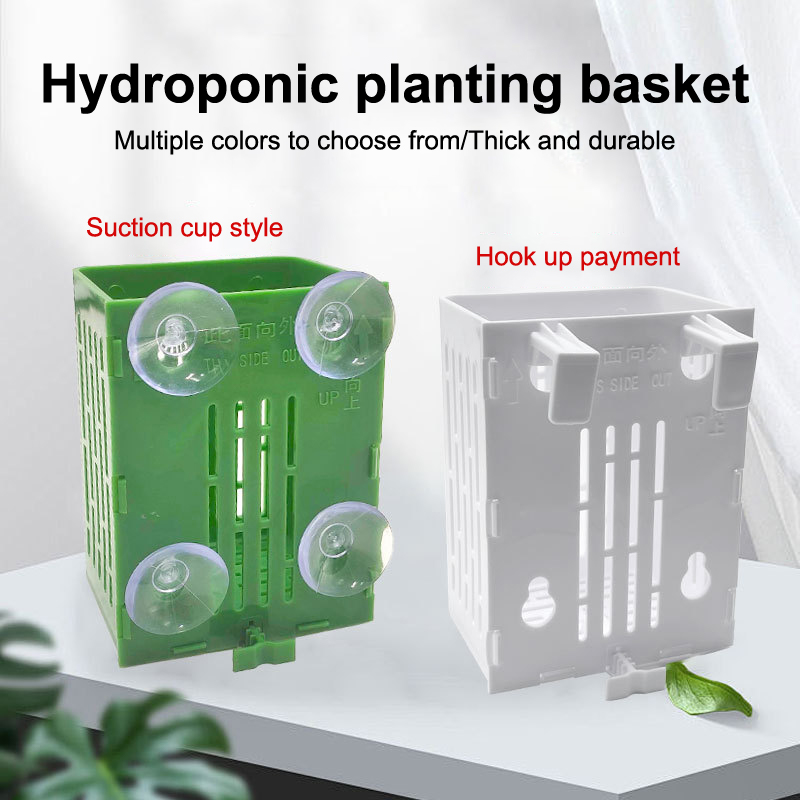 Aquarium Plant Holder - Hangende zuignaphaak Aquariumplantenhouder Plastic Aquarium Planter
