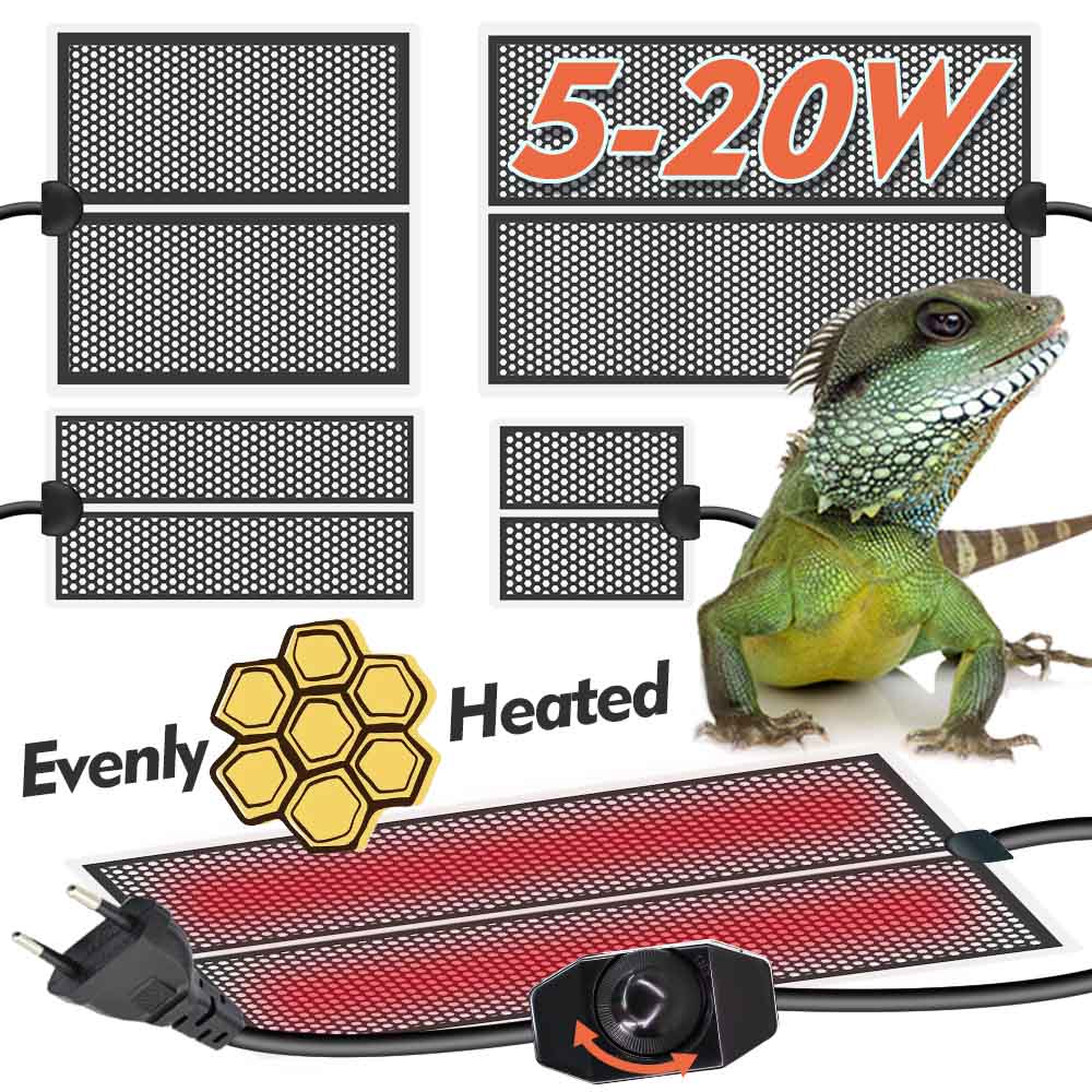 Planted Aquarium Heater - 5-20W Reptiel Warmte Mat Planten Verwarming