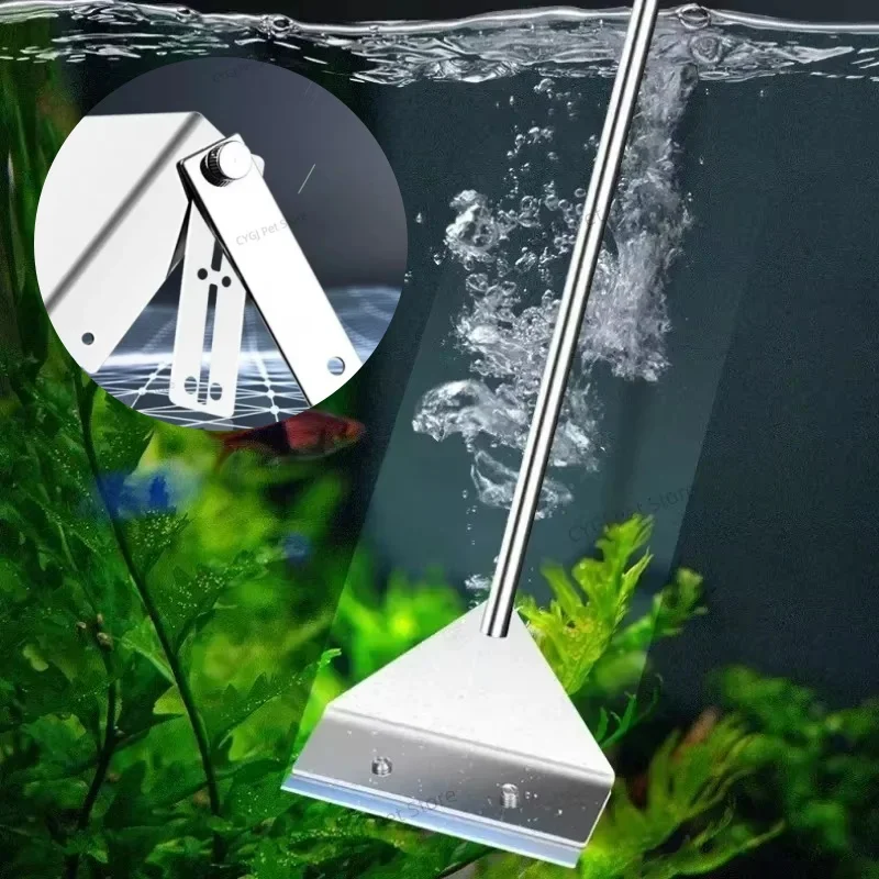 Planted Aquarium Maintenance Kit - Aquariumreinigingsgereedschap Plat zandalgen verwijderen Tweeërlei gebruik