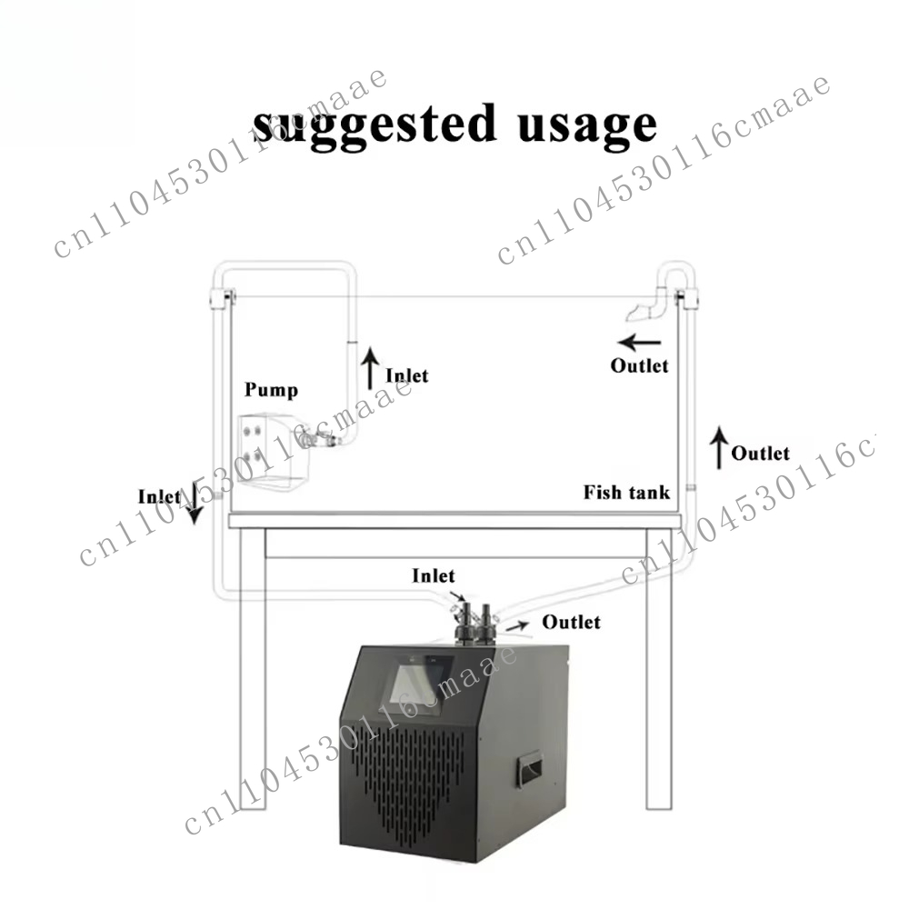 Planted Aquarium Water Temperature - YS 35L-500L mariene aquariumwaterkoeler voor koraalrifuges,