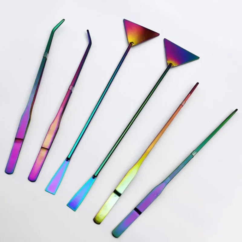 Planted Aquarium Maintenance Kit - 27Cm Kleurrijke Roestvrijstalen Gebogen Aquarium Pincet