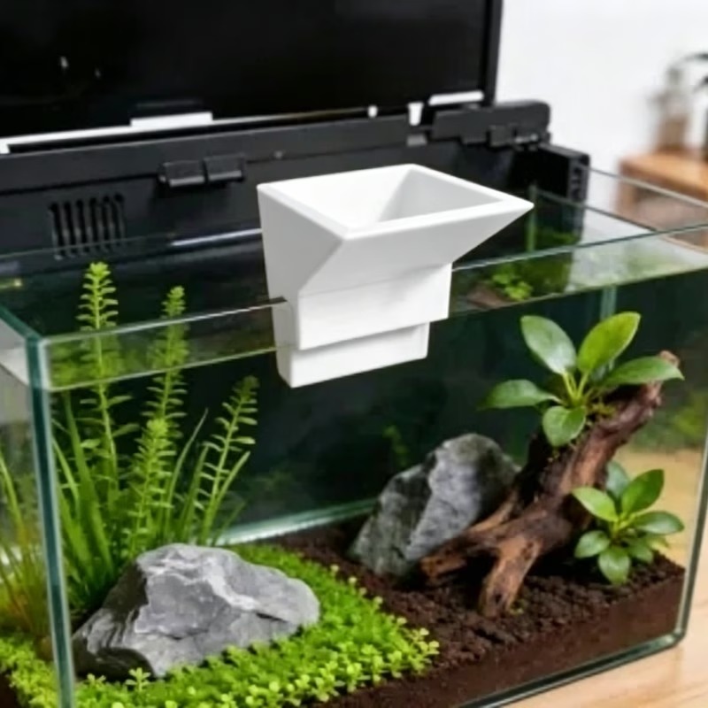 Aquarium Planted Setup - Geen boorbevestiging aquarium waterinlaatcompartiment anti-waterstroom impactdesign