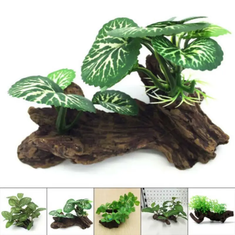 Plastic Kunstmatige Schildpad  - Planted Aquarium With Driftwood recensie en prijs