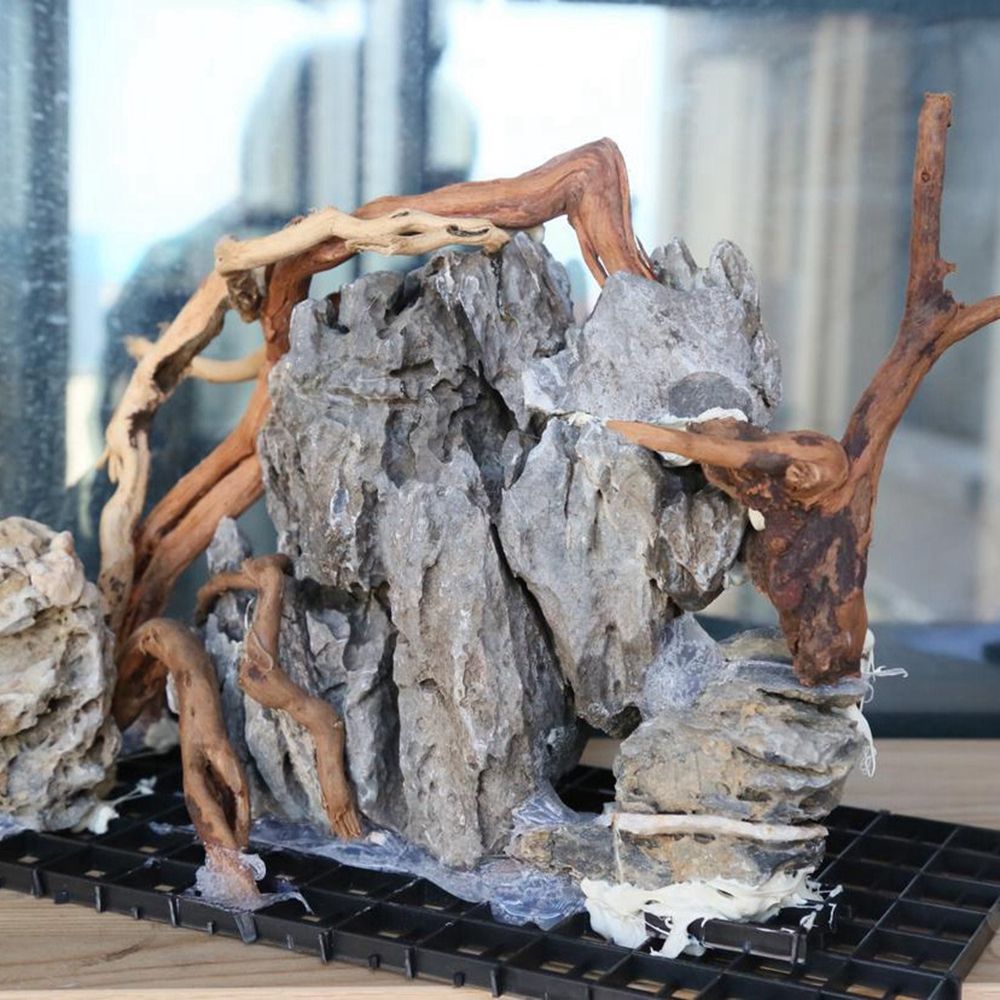 Houten N1N Reptielenbak Achter - Planted Aquarium With Driftwood recensie en prijs