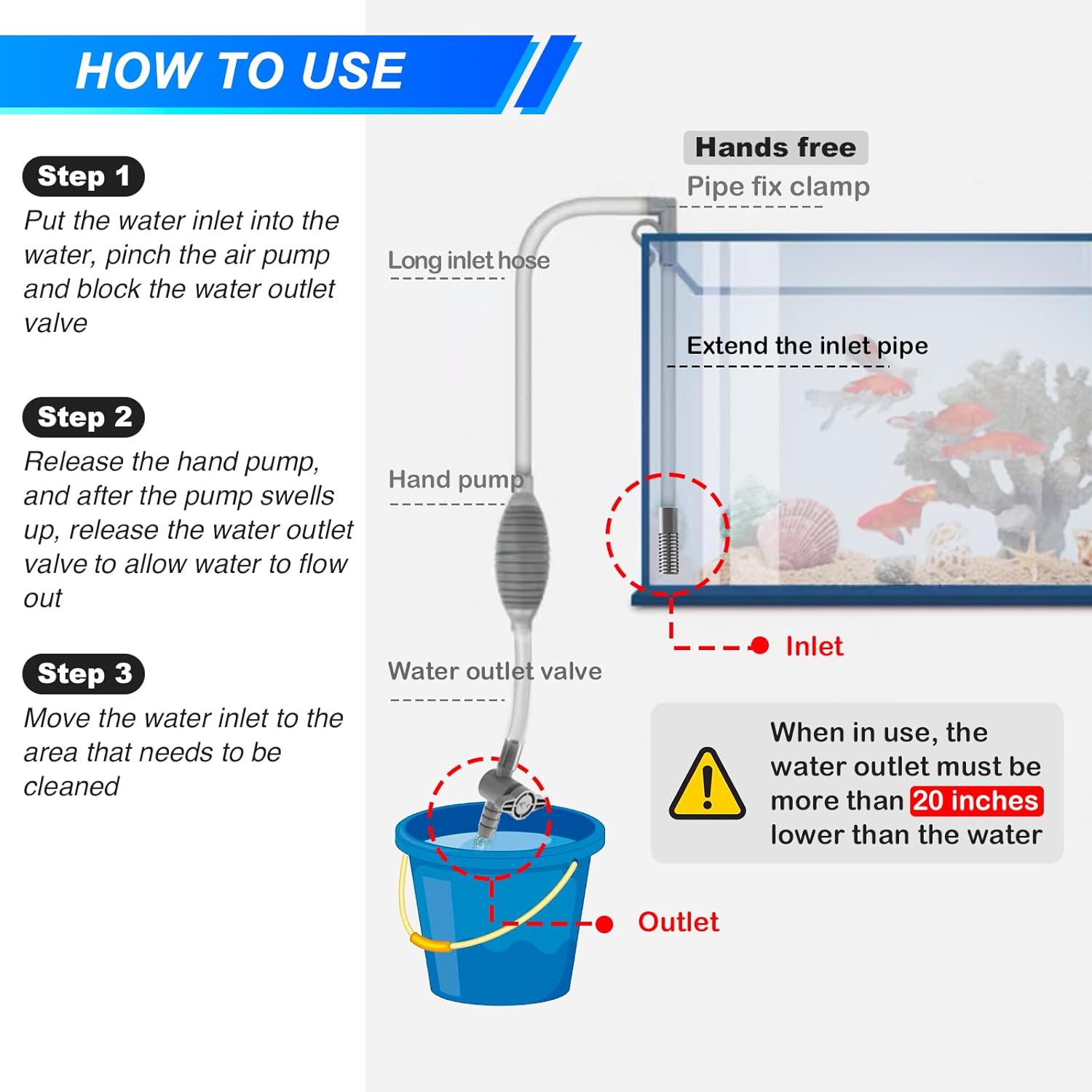 Grote aquarium aquarium sifon  - Planted Aquarium Maintenance Kit recensie en prijs