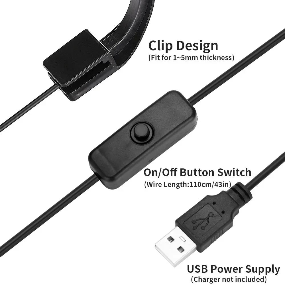Usb 5W Aquarium Led Lamp Clip  - Planted Aquarium Water Temperature recensie en prijs